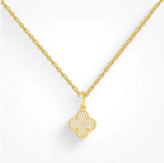 CloveLux™ Iced Clover Necklace